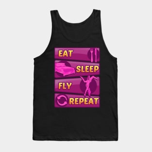 Eat Sleep Fly Repeat Aerial Yoga Silks Tank Top